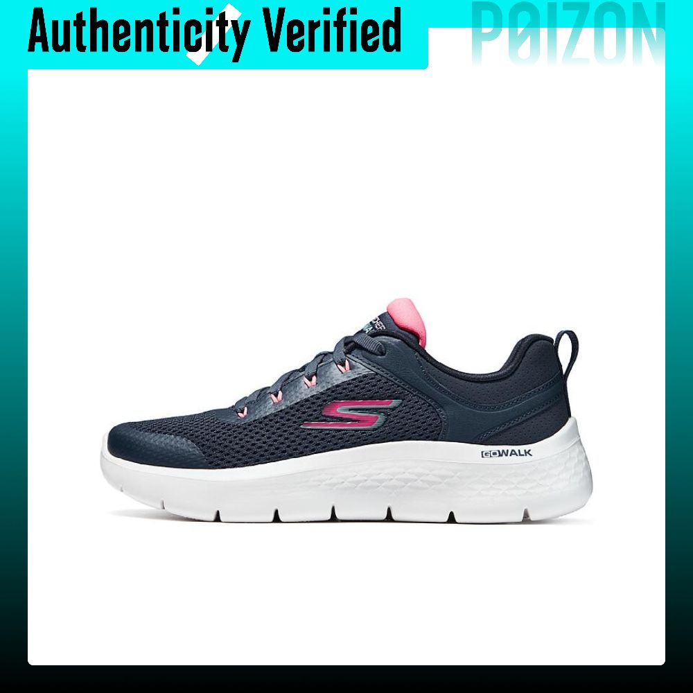 Running Shoes - スケッチャーズ ゴー ウォーク フリーズ コンフォート、クッション性に優れた、耐摩耗性、通気性に優れた、ローカットのランニングシューズ、レディース、ブラック、レッド、124817-NVCL