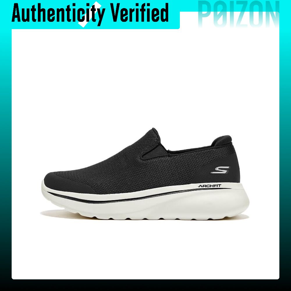 Men'S Shoes - スケッチャーズ 耐摩耗性サポート付き ローカット カジュアルシューズ メンズ ブラック