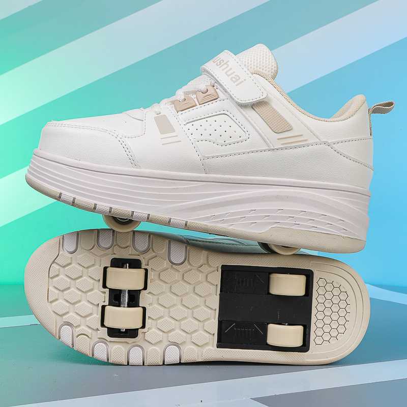 男の子向けの四輪ローラーブレード、学生や子供向けの目立たない - Running Shoes のレビューと価格